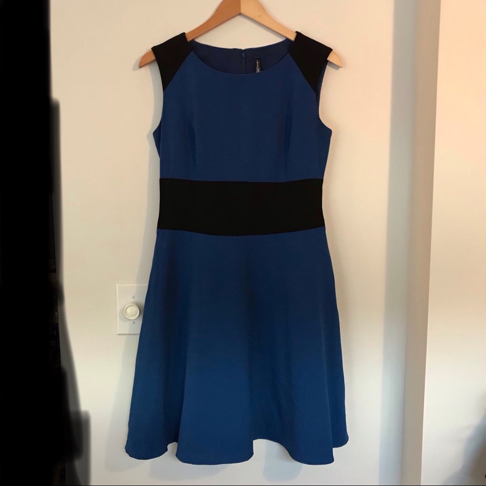 Like new Marc New York cobalt blue black dress